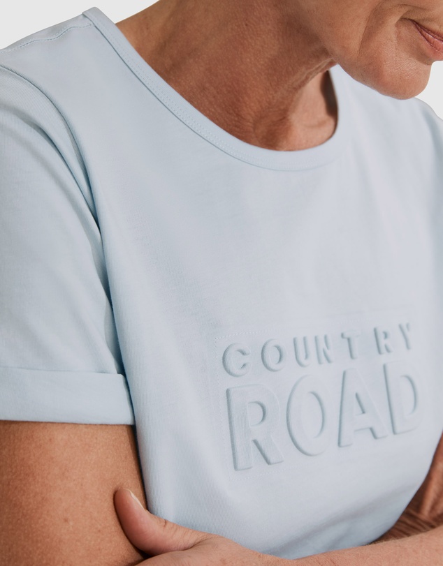Country Road Verified Australian Cotton Modern Embossed T-Shirt