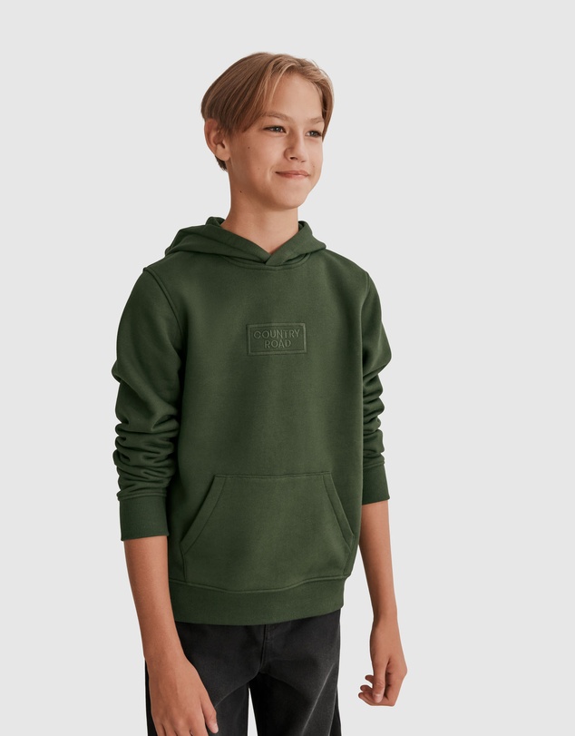 Country Road Teen Verified Australian Cotton Logo Hooded Sweat