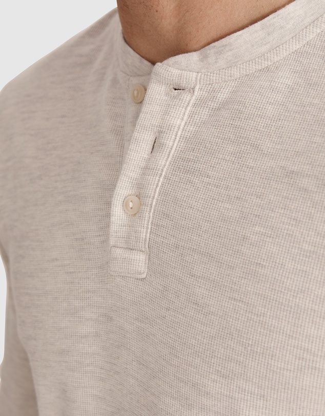 Country Road Long Sleeve Waffle Henley