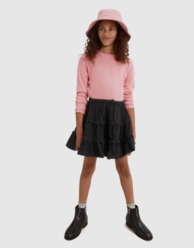 Country Road Tiered Cord Skirt