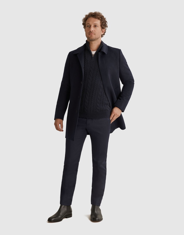 Country Road Responsible Cashmere Cable Half Zip Knit