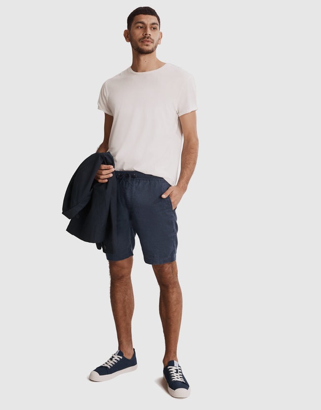 Country Road Organically Grown Linen Drawcord Short
