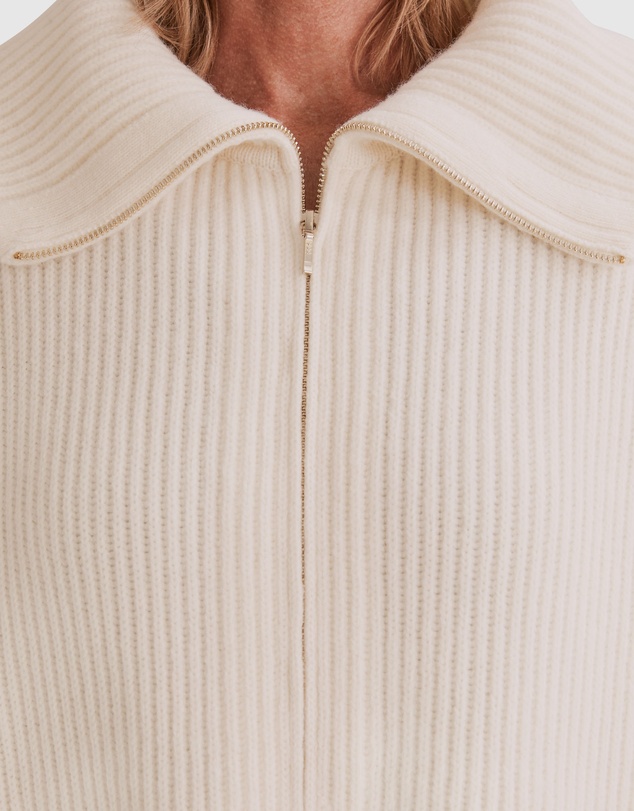 Country Road Zip Through Knit Poncho