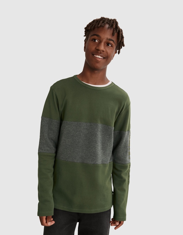 Country Road Teen Recycled Cotton Block Stripe T-Shirt