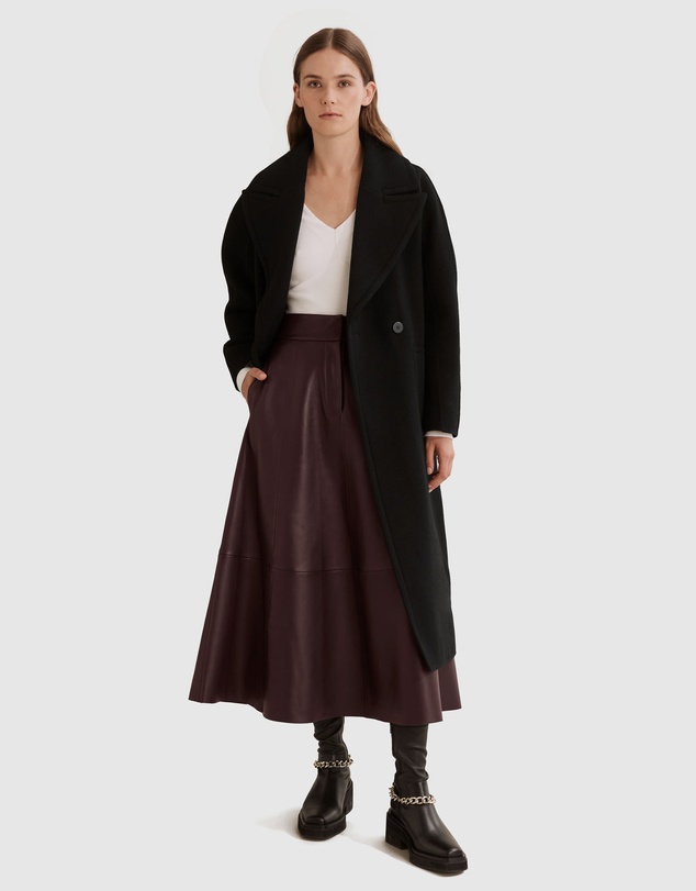 Country Road Deep V-neck Rib Long Sleeve Top