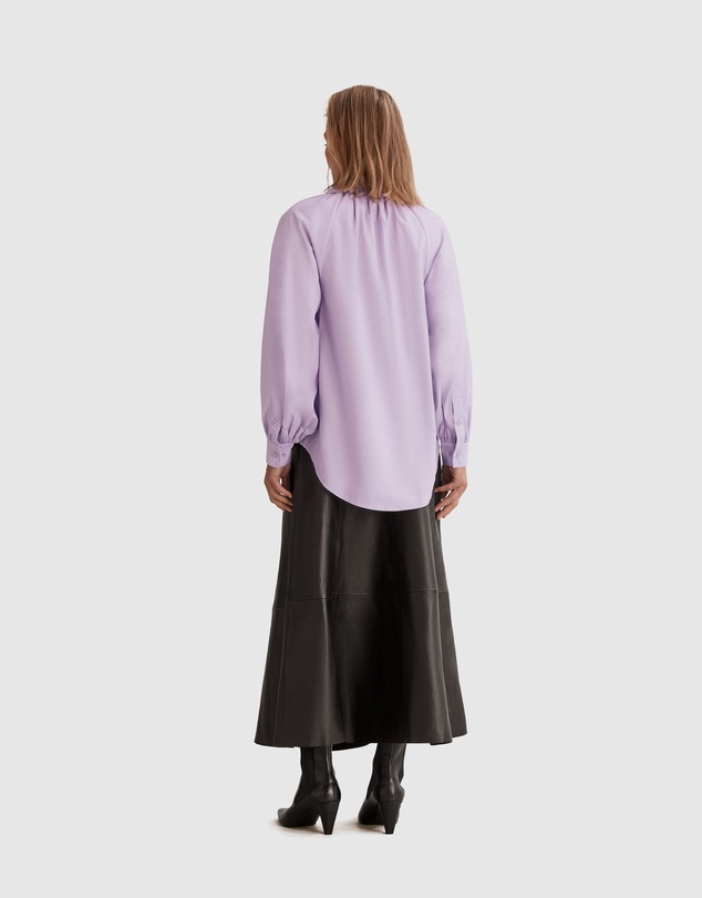 Country Road Gathered Poplin Blouse