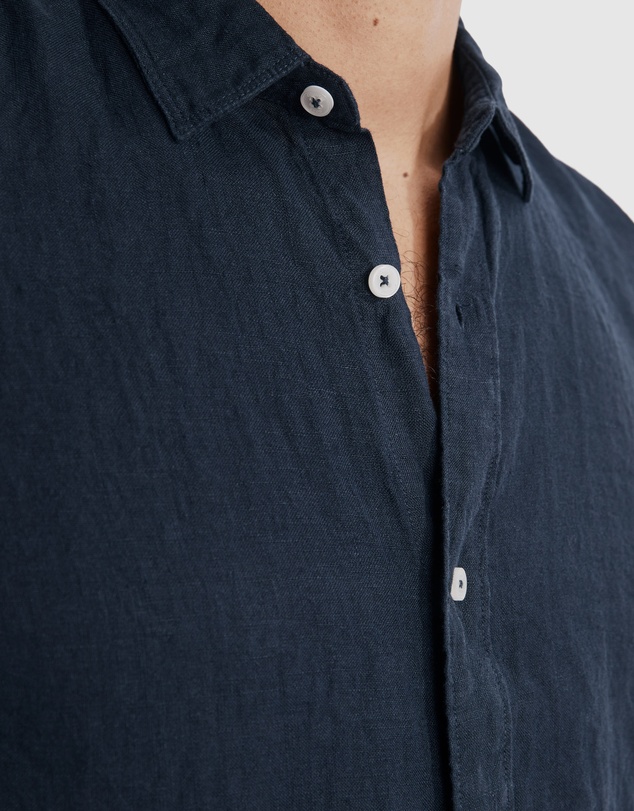 Country Road Short Sleeve Regular Fit Organically Grown Linen Shirt