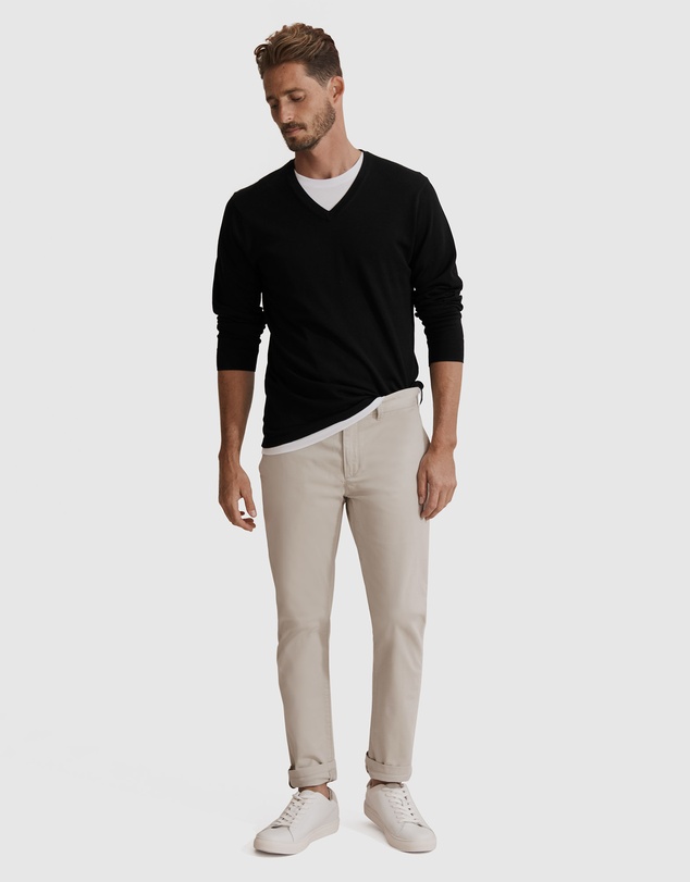 Country Road Verified Australian Merino V-neck Knit