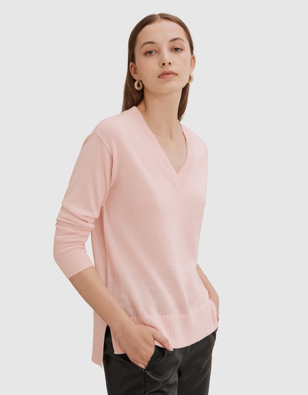 Country Road Verified Australian Merino Wool V-neck Knit