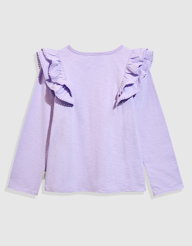 Country Road Organically Grown Cotton Slub Frill T-Shirt