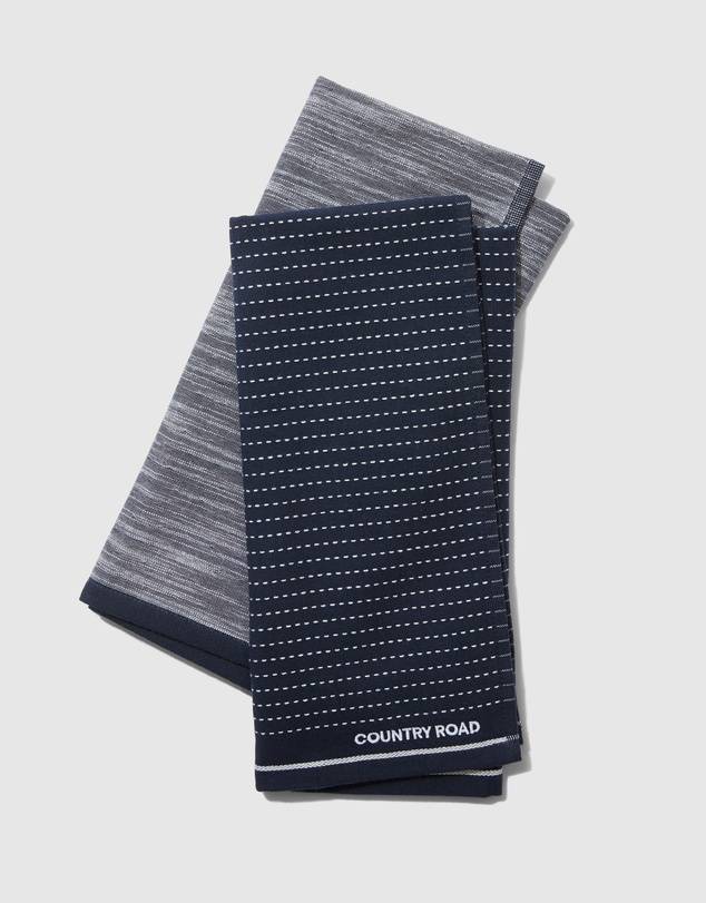 Country Road Australian Cotton Issi Tea Towel Pack Of 2