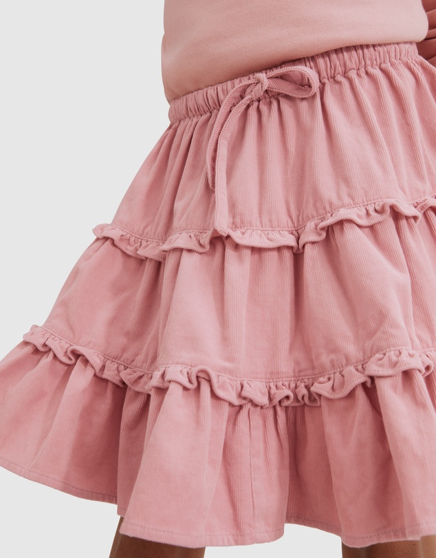 Country Road Tiered Cord Skirt