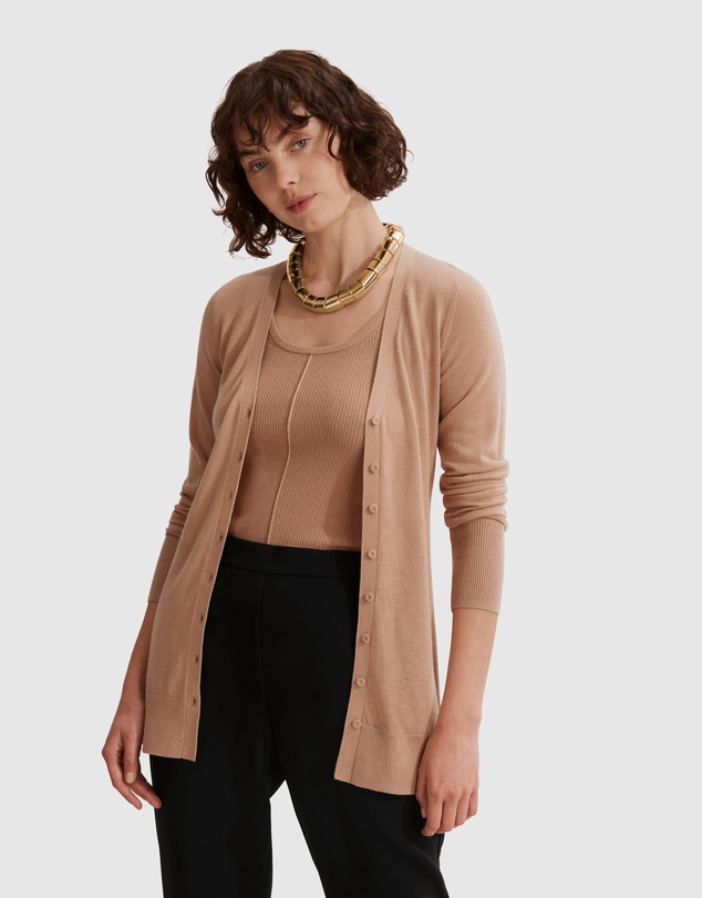 Country Road Australian Merino Wool Silk Cardigan