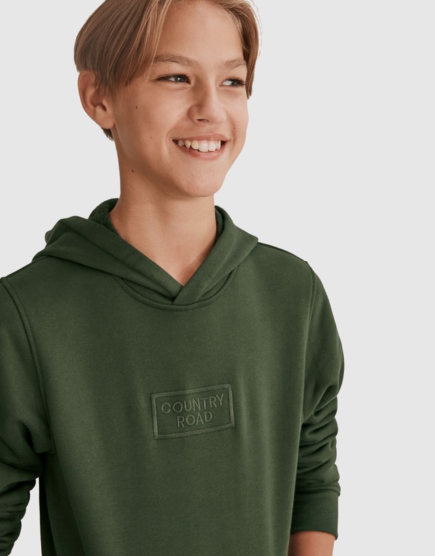 Country Road Teen Verified Australian Cotton Logo Hooded Sweat