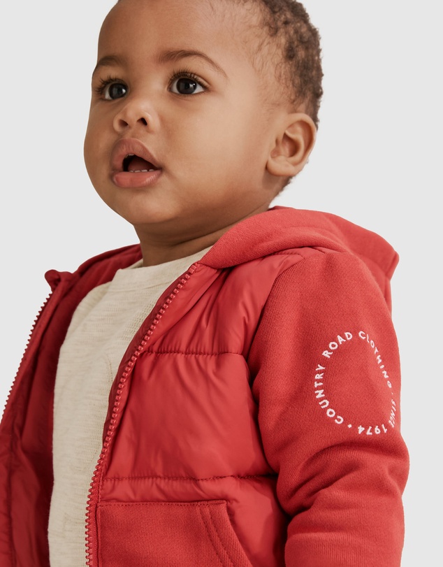 Country Road Puffer Sweat Jacket