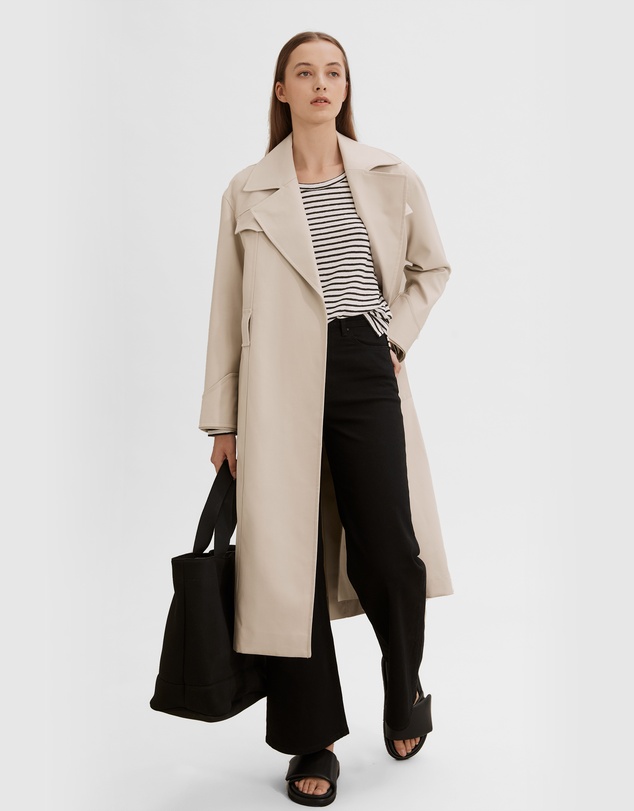 Country Road Striped Long Sleeve Linen T-Shirt