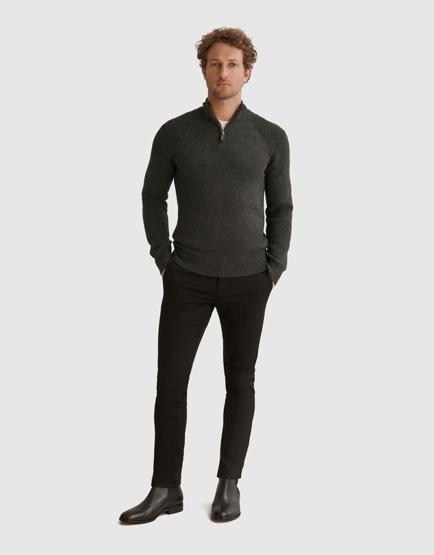 Country Road Australian Wool Half Zip Knit