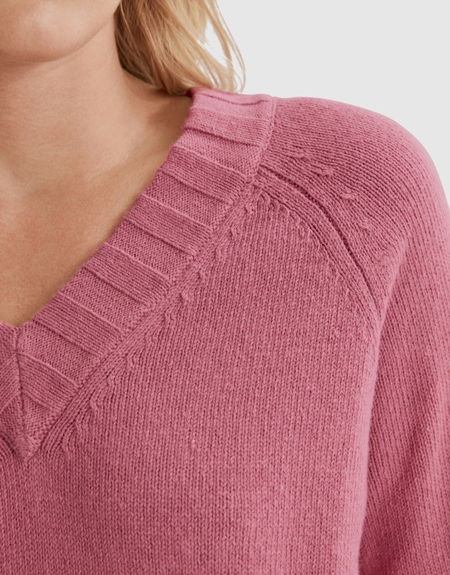 Country Road Deep V-neck Pullover