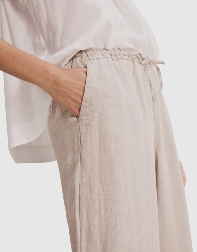 Country Road Organically Grown French Linen Pant