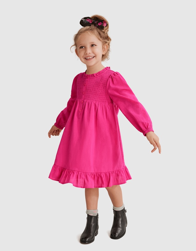 Country Road Dobby Frill Dress