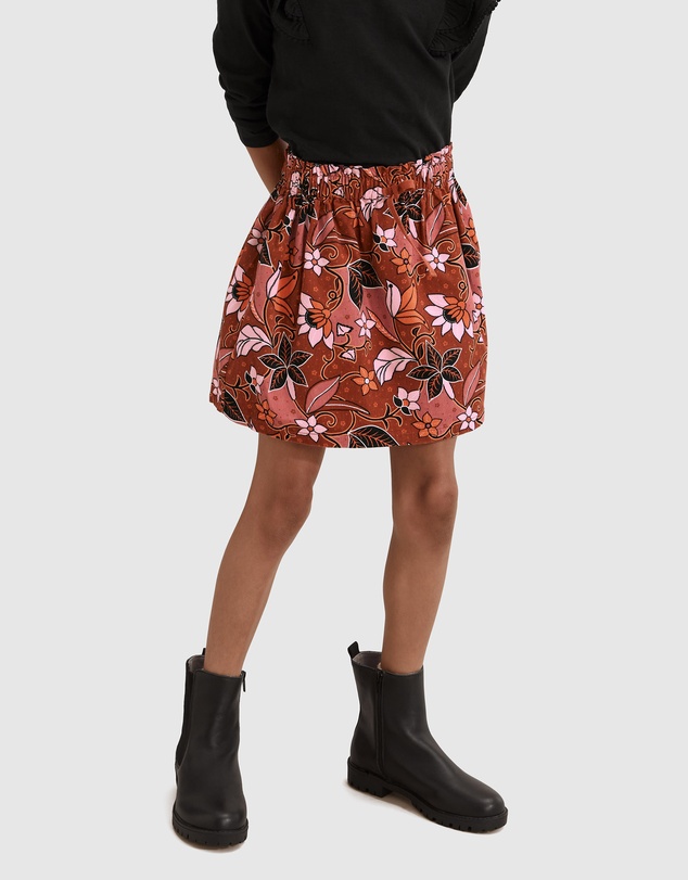 Country Road Autumn Cord Skirt