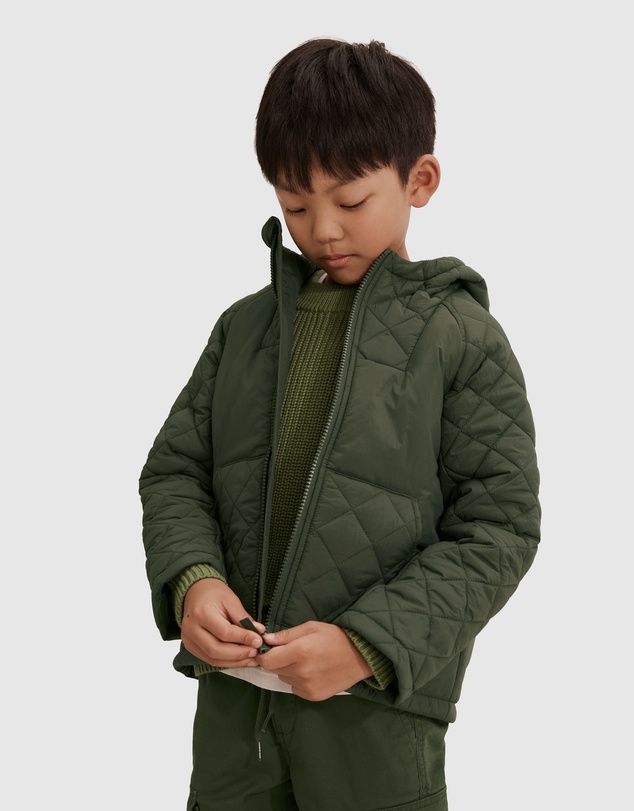 Country Road Recycled Nylon Patch Quilted Jacket