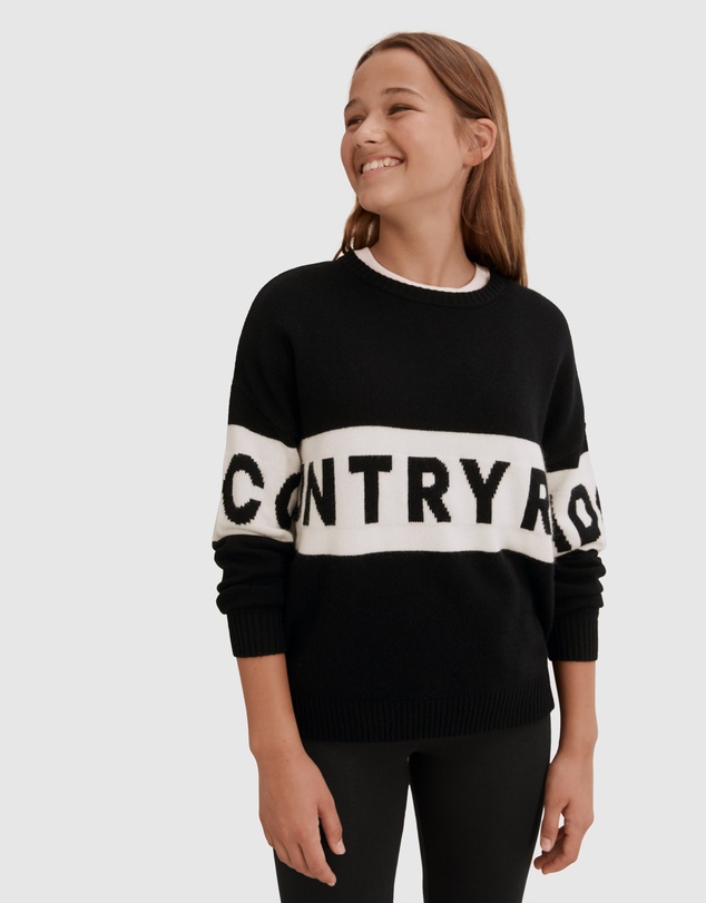 Country Road Teen Logo Intarsia Knit
