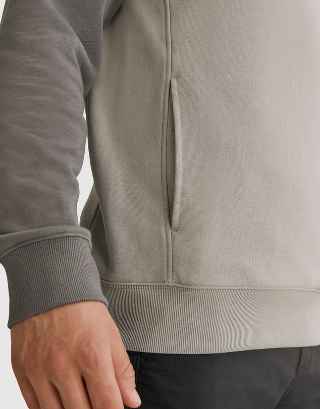 Country Road Australian Cotton Logo Panel Half Zip Sweat