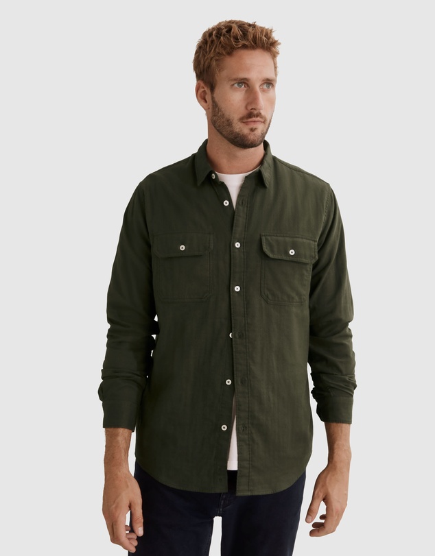 Country Road Regular Fit Double Cloth Shirt