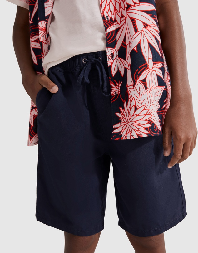 Country Road Teen Drawcord Linen Short