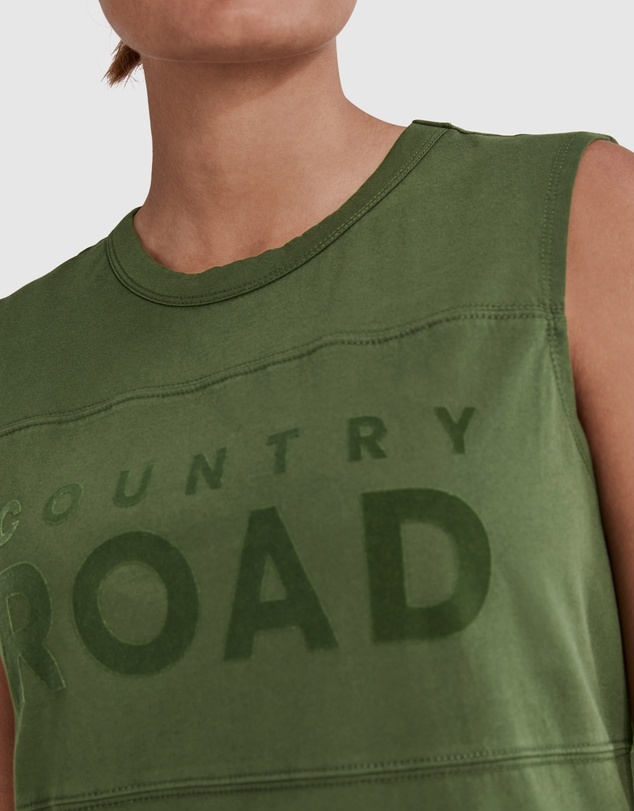 Country Road Verified Australian Cotton Modern Logo Tank Dress