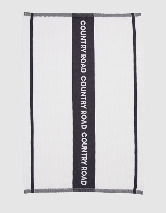 Country Road Australian Cotton Cr Logo Tea Towel