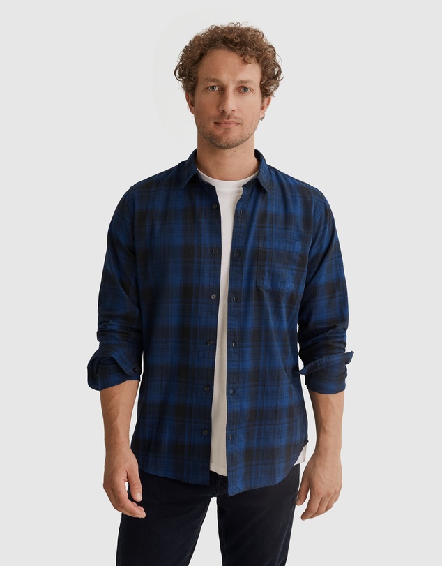 Country Road Regular Fit Brushed Check Shirt