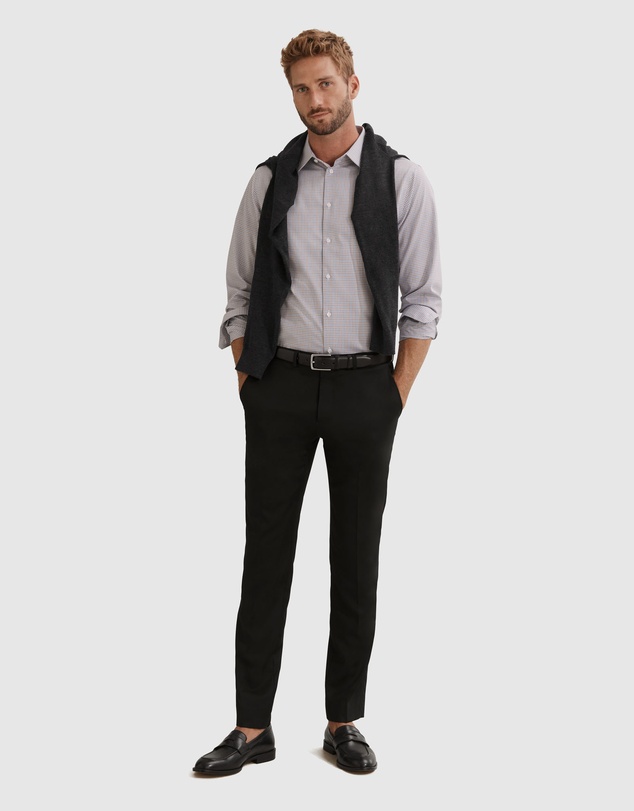 Country Road Regular Fit Windowpane Travel Shirt