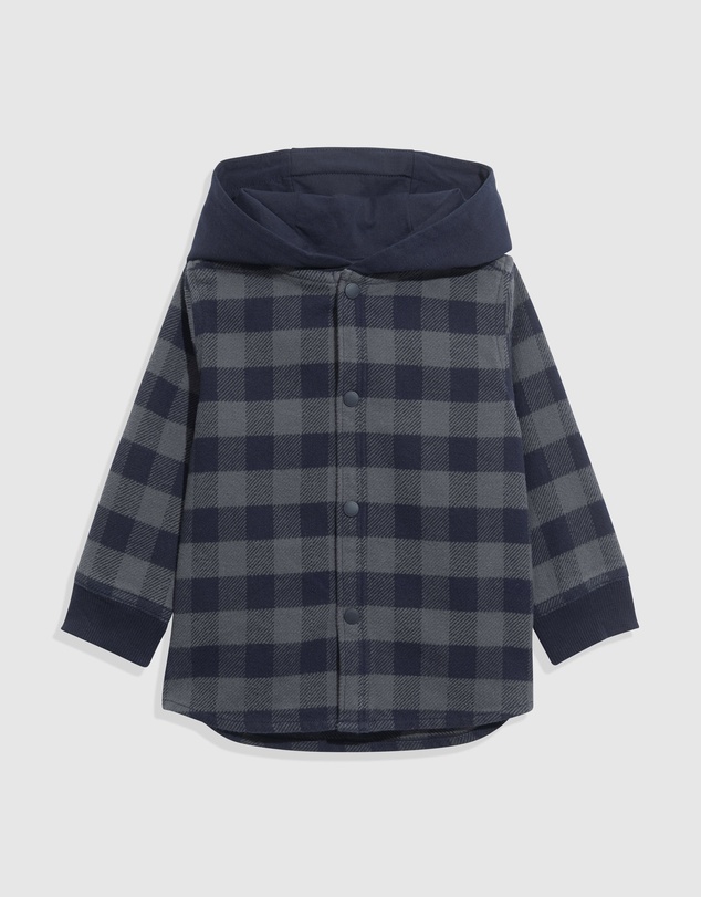 Country Road Check Hooded Shirt