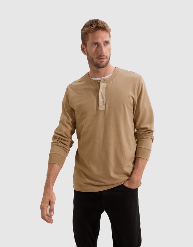 Country Road Vintage Wash Henley