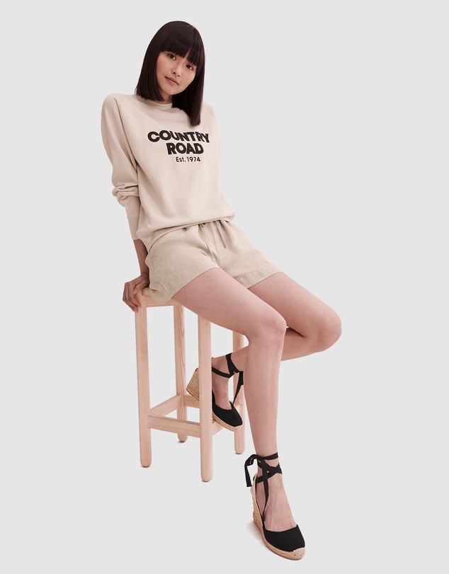 Country Road Organically Grown French Linen Short