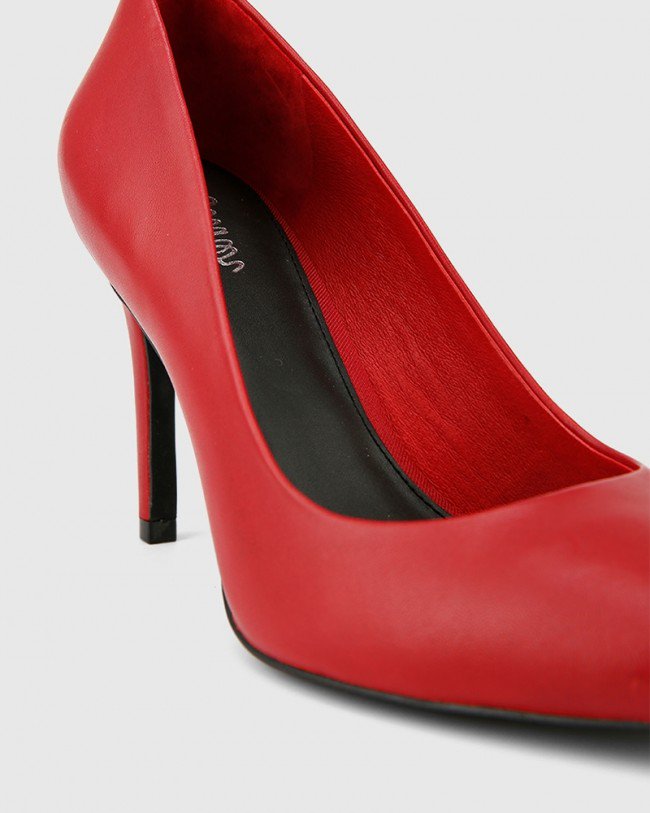 Wittner Hadalie Red Leather Stiletto Heel