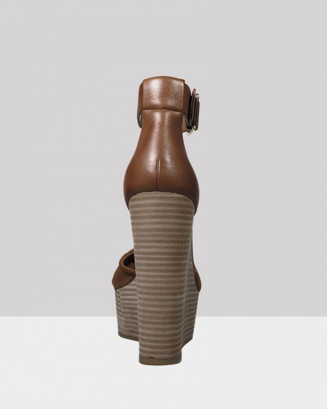 Wittner Winslet Tobacco Suede Wedge