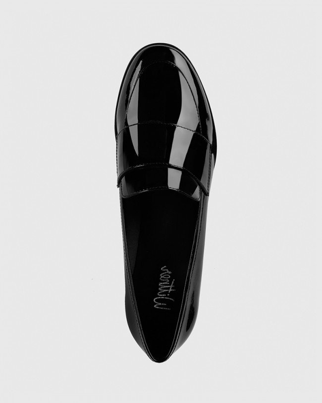 Wittner Dacey Black Patent Loafer
