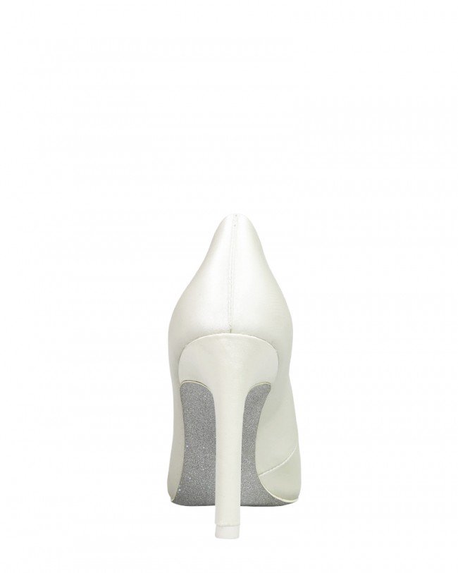 Wittner Henshaw Cream Satin Embelished Stiletto Heel