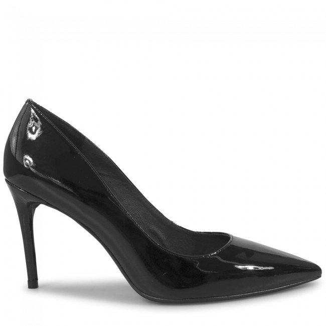 Wittner Haldwin Black Patent Pointed Toe Stiletto Heel