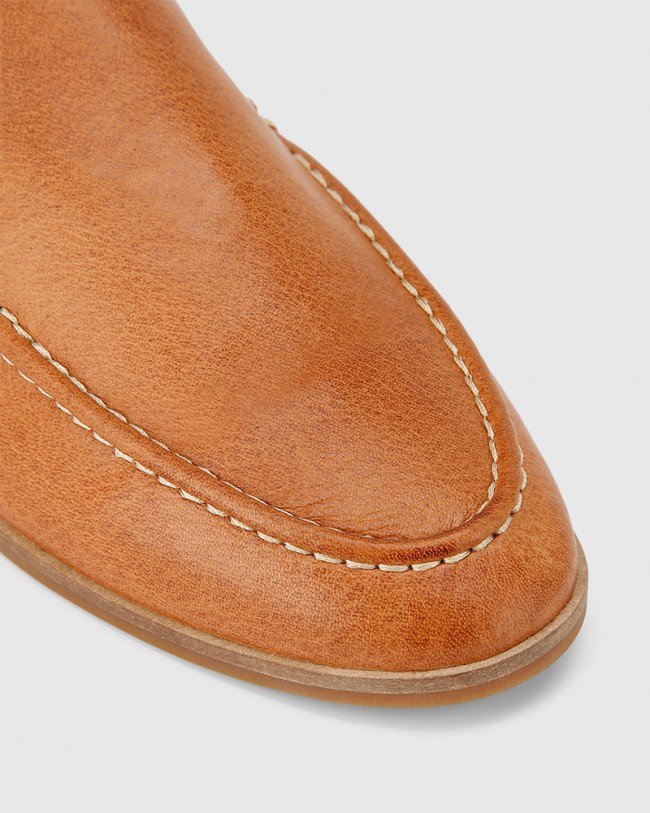 Wittner Anzel Coconut Leather Almond Toe Flat Mule