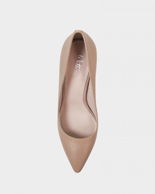 Wittner Harman Nude Leather Pointed Toe Stiletto Heel