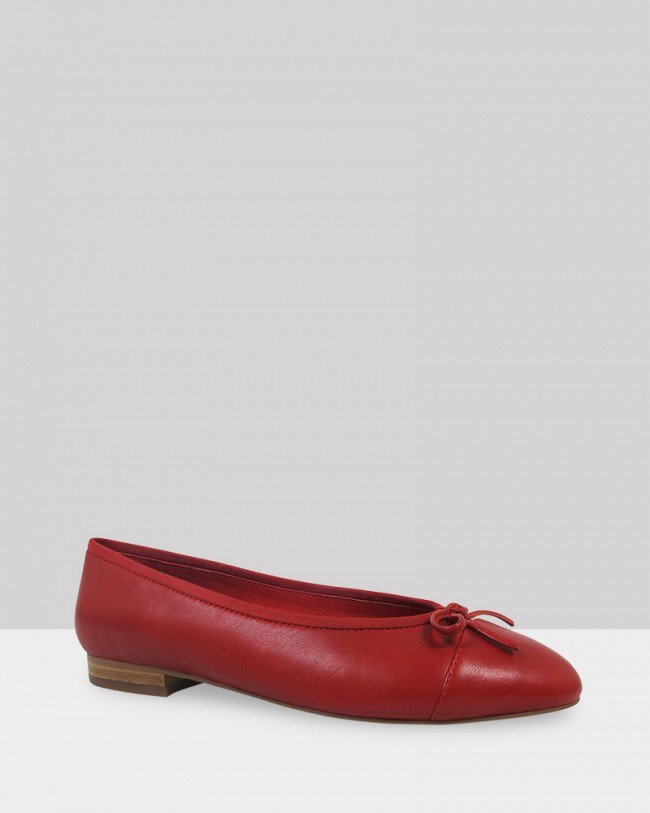Wittner Annie Red Leather Ballet Flat