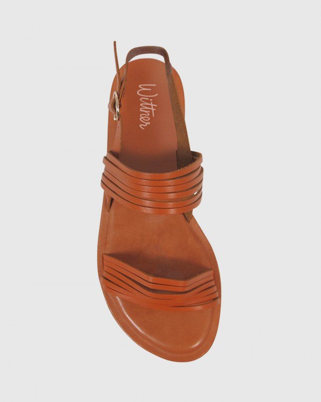 Wittner Evelyn Tan Leather Sandal