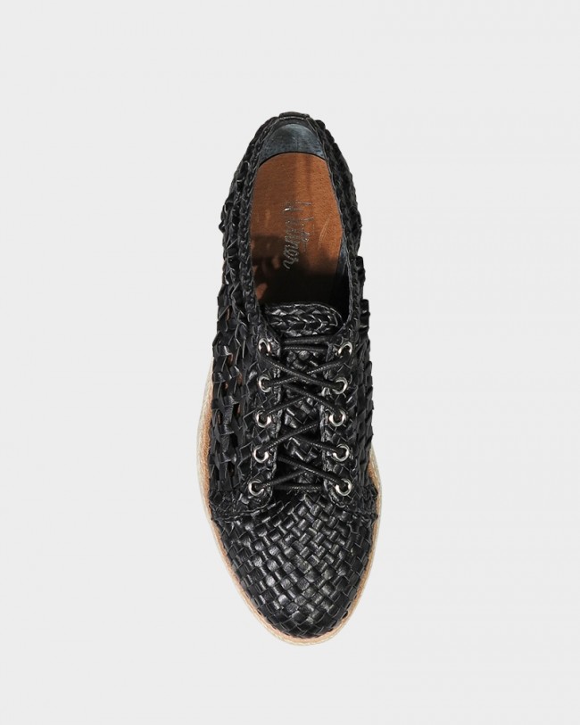 Wittner Marsey Black Weave Brogue