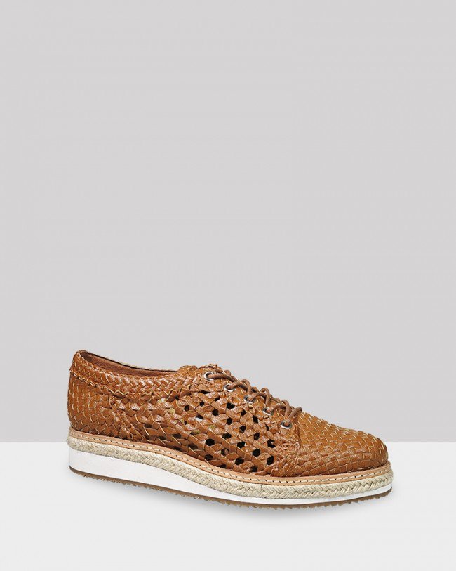 Wittner Marsey Cognac Weave Brogue