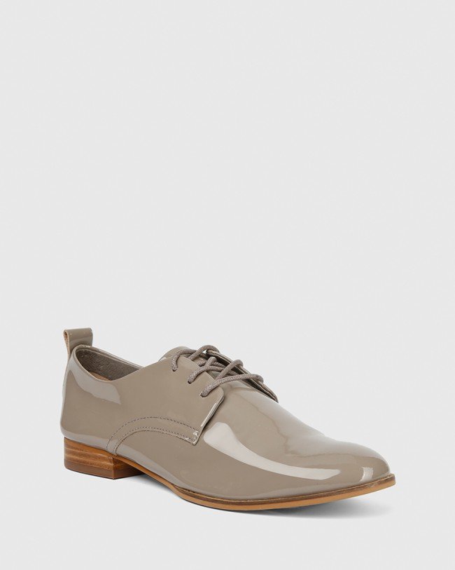 Wittner Dawes Stone Patent Brogue