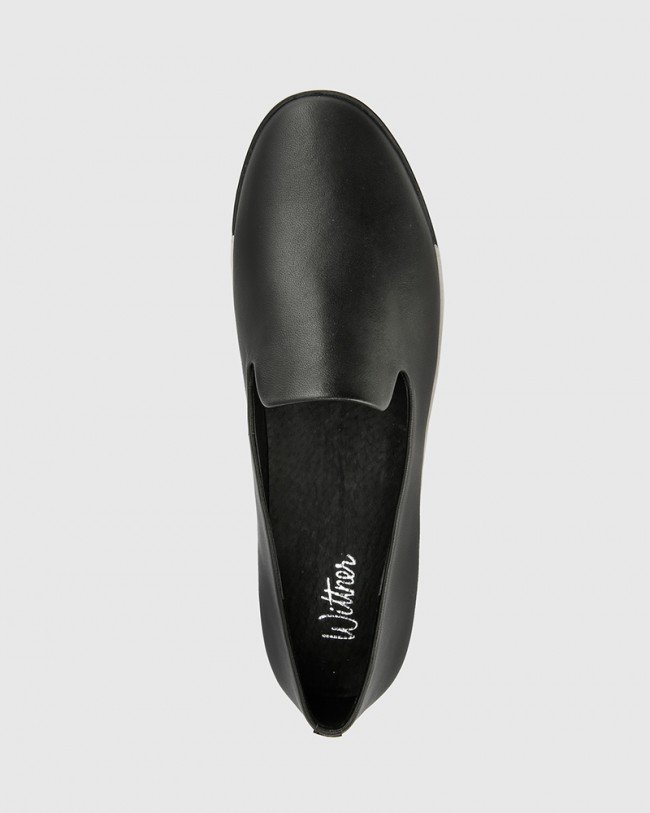 Wittner Adrian Black Leather Loafer